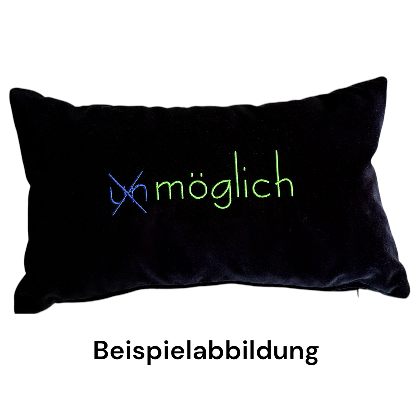 Kissen | schwarz personalisiert